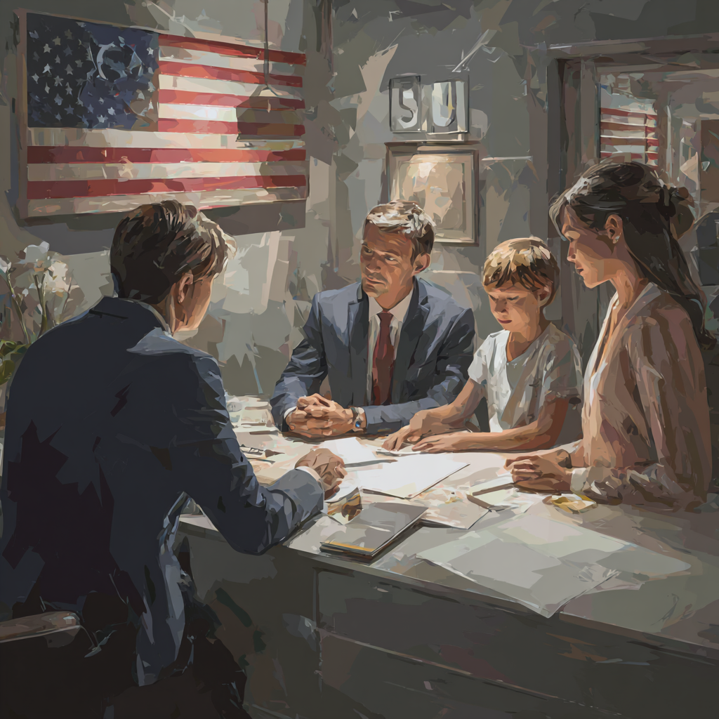 Family setting up UTMA account for minor EB-5 investment at a U.S. bank