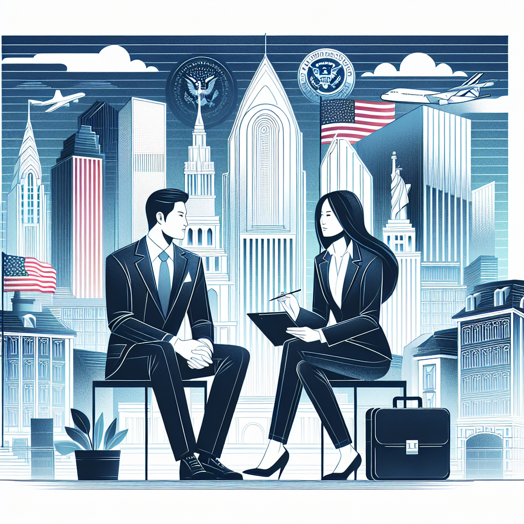 Investor reviewing EB-5 visa documents